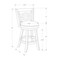 Monarch Specialties Bar Stool, Set Of 2, Swivel, Bar Height, Wood, Pu Leather Look, Brown, Black, Transitional I 1251 - alternate 2